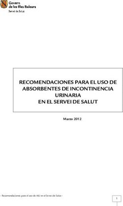 RECOMENDACIONES PARA EL USO DE ABSORBENTES DE INCONTINENCIA URINARIA EN EL SERVEI DE SALUT - Marzo 2012 - IB-SALUT