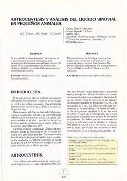 ARTROCENTESIS y AN&Aacute;LISIS DEL L&Iacute;QUIDO SINOVIAL - ddd-UAB