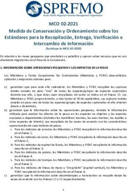 MCO 02-2021 Medida de Conservación y Ordenamiento sobre los Estándares para la Recopilación, Entrega, Verificación e Intercambio de Información ...