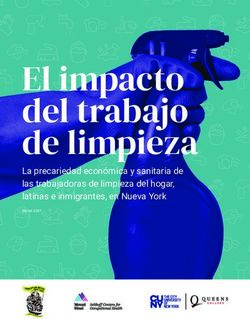 El impacto del trabajo de limpieza - La precariedad econ&oacute;mica y sanitaria de las trabajadoras de limpieza del hogar, latinas e inmigrantes, en ...