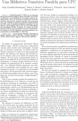 Una Biblioteca Num&eacute;rica Paralela para UPC