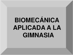 BIOMECÁNICA APLICADA A LA GIMNASIA