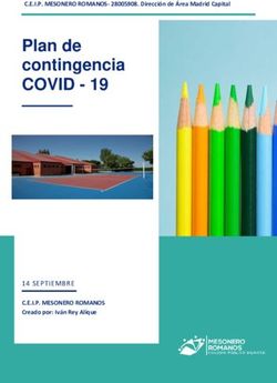 Plan de contingencia COVID 19 - 14 SEPTIEMBRE C.E.I.P. MESONERO ROMANOS Creado por: Iván Rey Alique - CEIP Mesonero Romanos