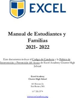Manual de Estudiantes y Familias 2021- 2022