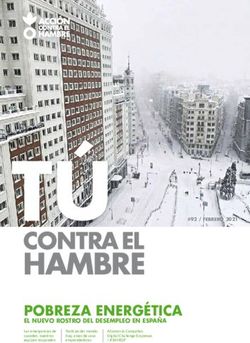 POBREZA ENERG&Eacute;TICA EL NUEVO ROSTRO DEL DESEMPLEO EN ESPA&Ntilde;A - Las emergencias de suceden, nuestros equipos responden - Acci&oacute;n contra el Hambre