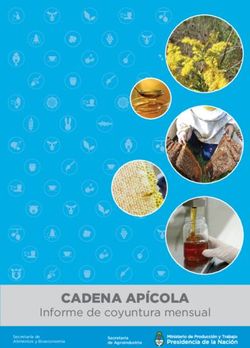 CADENA AP&Iacute;COLA Informe de coyuntura mensual - Secretar&iacute;a de Alimentos y Bioeconom&iacute;a - Alimentos Argentinos