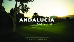 ANDALUC&Iacute;A MASTERS 11 AL 18 DE OCTUBRE DE 2021 - We golf