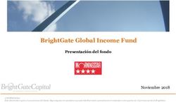 BRIGHTGATE GLOBAL INCOME FUND - PRESENTACIÓN DEL FONDO - BRIGHTGATE CAPITAL