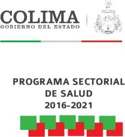 PROGRAMA SECTORIAL DE SALUD 2016-2021 - Colima