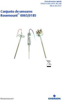 Conjunto de sensores Rosemount 0065/0185 - Emerson