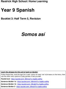 Year 9 Spanish - Rastrick High School