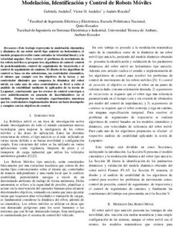 Modelación, Identificación y Control de Robots Móviles