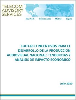 CUOTAS O INCENTIVOS PARA EL DESARROLLO DE LA PRODUCCI&Oacute;N AUDIOVISUAL NACIONAL: TENDENCIAS Y AN&Aacute;LISIS DE IMPACTO ECON&Oacute;MICO - Julio 2020 - Telecom ...