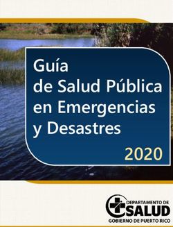 Guía de Salud Pública en Emergencias y Desastres 2020 - Departamento de Salud de ...