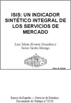 ISIS: UN INDICADOR SINTÉTICO INTEGRAL DE LOS SERVICIOS DE MERCADO - Luis Julián Álvarez González y Javier Jareño Morago