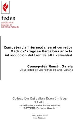 Competencia intermodal en el corredor Madrid-Zaragoza-Barcelona ante la introducción del tren de alta velocidad Concepción Román García