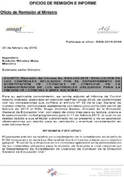 OFICIOS DE REMISIÓN E INFORME - Oficio de Remisión al Ministro - Mopt