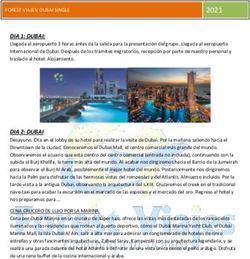DIA 1: DUBAI: FOREST GROUP TRAVEL