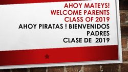AHOY MATEYS! WELCOME PARENTS CLASS OF 2019 AHOY PIRATAS ! BIENVENIDOS PADRES CLASE DE 2019