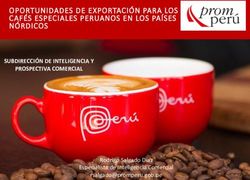 OPORTUNIDADES DE EXPORTACIÓN PARA LOS CAFÉS ESPECIALES PERUANOS EN LOS PAÍSES NÓRDICOS - SUBDIRECCIÓN DE INTELIGENCIA Y PROSPECTIVA COMERCIAL ...