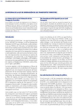 LA REFORMA DE LA LEY DE ORDENACI&Oacute;N DE LOS TRANSPORTES TERRESTRES