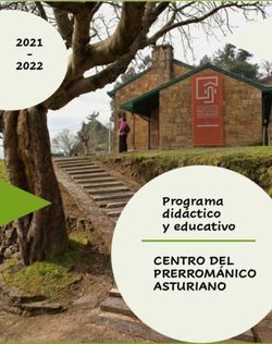 CENTRO DEL PRERROMÁNICO ASTURIANO - Programa didáctico y educativo 2021 2022