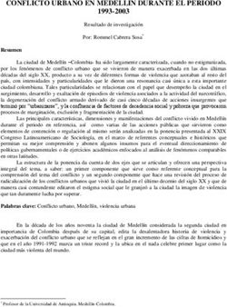 CONFLICTO URBANO EN MEDELLIN DURANTE EL PERIODO