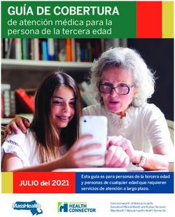 GUÍA DE COBERTURA de atención médica para la persona de la tercera edad - Mass.gov