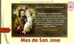 Mes de San Jose - Boletín de Oración y Actividades Liturgicas 2021 ...