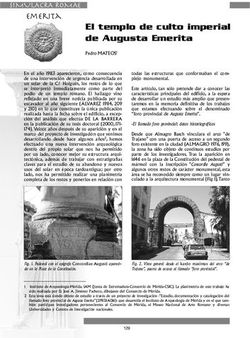 El templo de culto imperial de Augusta Emerita