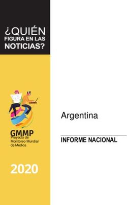 2020 Argentina INFORME NACIONAL - Who Makes the News