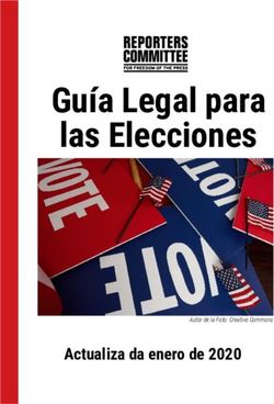 Guía Legal para las Elecciones - Actualiza da enero de 2020 Autor de la Foto: Creative Commons - The Reporters Committee