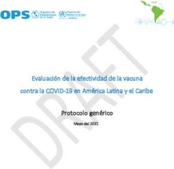 Evaluación de la efectividad de la vacuna contra la COVID-19 en América Latina y el Caribe Protocolo genérico