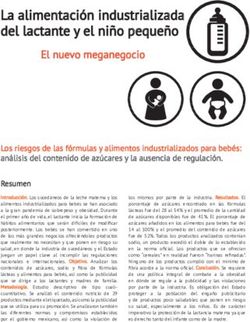 La alimentaci&oacute;n industrializada del lactante y el ni&ntilde;o peque&ntilde;o