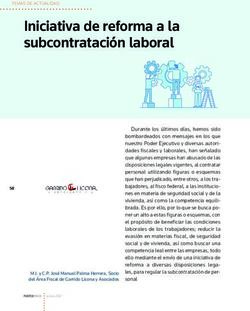 Iniciativa de reforma a la subcontrataci&oacute;n laboral - Garrido ...