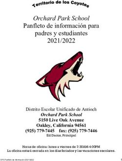 Panfleto de informaci&oacute;n para padres y estudiantes 2021/2022