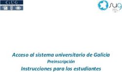 Acceso al sistema universitario de Galicia Instrucciones para los estudiantes - Preinscripci&oacute;n