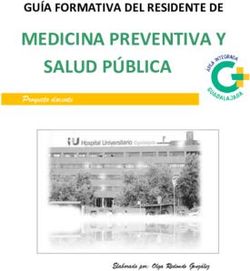 MEDICINA PREVENTIVA Y SALUD PÚBLICA - GUÍA FORMATIVA DEL RESIDENTE DE Proyecto docente - Hospital ...