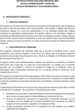 PROTOCOLO MODALIDAD SEMI-PRESENCIAL 2019 ESCUELA ADMINISTRACI&Oacute;N Y NEGOCIOS ESCUELA INFORM&Aacute;TICA Y TELECOMUNICACIONES - Duoc UC