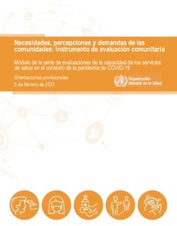Necesidades, percepciones y demandas de las comunidades: instrumento de evaluaci&oacute;n comunitaria
