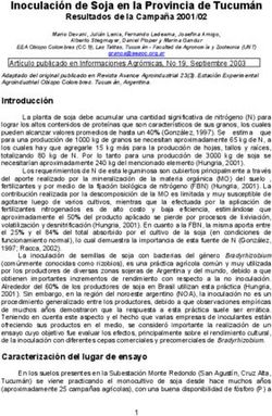 Inoculaci&oacute;n de Soja en la Provincia de Tucum&aacute;n