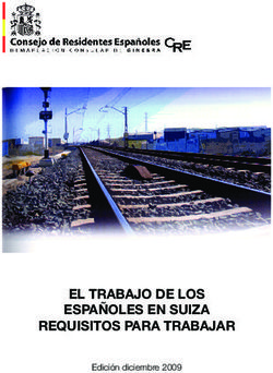 EL TRABAJO DE LOS ESPAÑOLES EN SUIZA REQUISITOS PARA TRABAJAR - Edición diciembre 2009