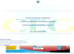 BOLET&Iacute;N DE EMPREGO E FORMACI&Oacute;N SERVIZO DE FORMACI&Oacute;N, ORIENTACI&Oacute;N E EMPREGO CONFEDERACI&Oacute;N DE EMPRESARIOS DE GALICIA - Confederaci&oacute;n de ...