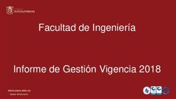 Facultad de Ingeniería Informe de Gestión Vigencia 2018 - Universidad Surcolombiana