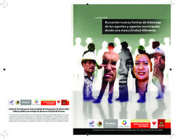 Buscando nuevas formas de liderazgo de los agentes y agentas municipales desde una masculinidad diferente.
