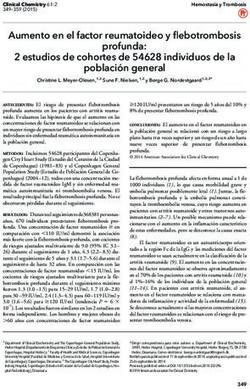 Aumento en el factor reumatoideo y flebotrombosis 2 estudios de cohortes de 54628 individuos de la