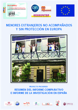 MENORES EXTRANJEROS NO ACOMPAÑADOS Y SIN PROTECCIÓN EN EUROPA