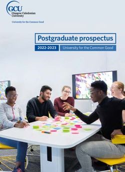 Postgraduate prospectus 2022-2023 - University for the Common Good