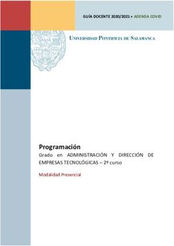 Programación Grado en ADMINISTRACIÓN Y DIRECCIÓN DE EMPRESAS TECNOLÓGICAS - 2º curso Modalidad Presencial - Universidad Pontificia de Salamanca