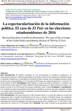 La espectacularización de la información política. El caso de El País en las elecciones estadounidenses de 2016